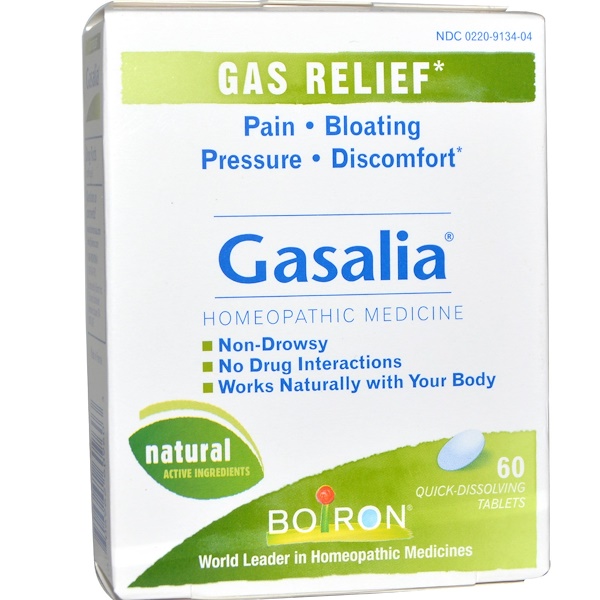 Comprar Boiron, Gasalia, Alívio de Gases, 60 Comprimidos de Dissolução Rápida