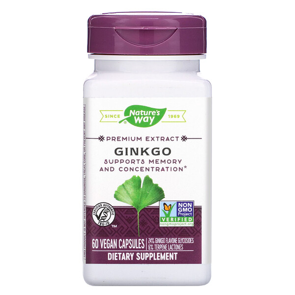 Comprar Nature's Way, Ginkgo, 60 Vegan Capsules