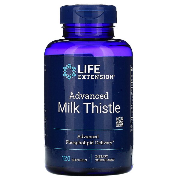 Comprar Life Extension, Advanced Milk Thistle, 120 Softgels