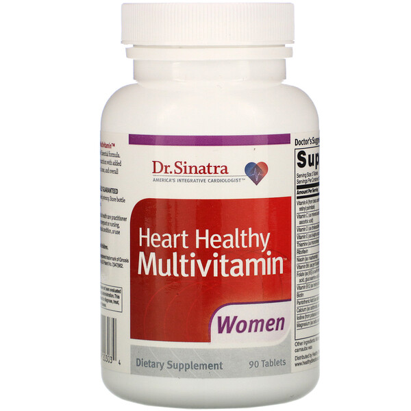 Comprar Dr. Sinatra, Heart Healthy Multivitamin, Women, 90 Tablets