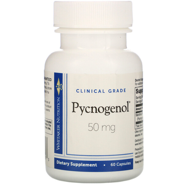 Comprar Dr. Whitaker, Clinical Grade, Pycnogenol, 50 mg, 60 Capsules