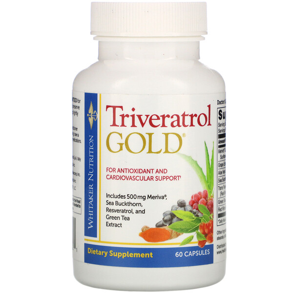 Comprar Dr. Whitaker, Triveratrol Gold, 60 Capsules