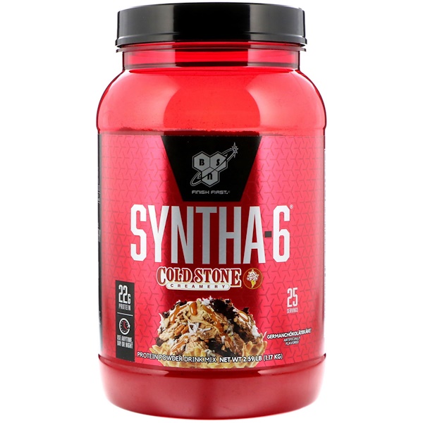 Comprar BSN, Syntha-6, Cold Stone Creamery, GERMANCHOKOLATEKAKE, 2.59 lb (1.17 kg)