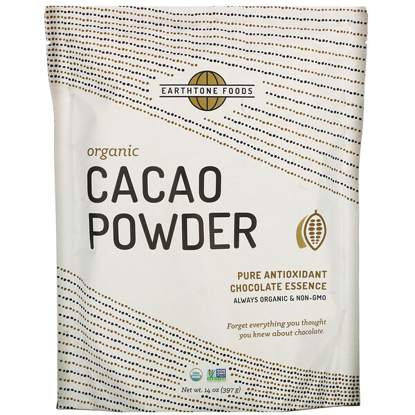 Comprar Earthtone Foods, Organic Cacao Powder, 14 oz (397 g)