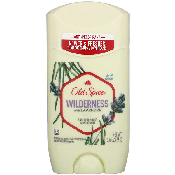 Comprar Old Spice, Anti-Perspirant & Deodorant, Wilderness with Lavender, 2.6 oz (73 g)