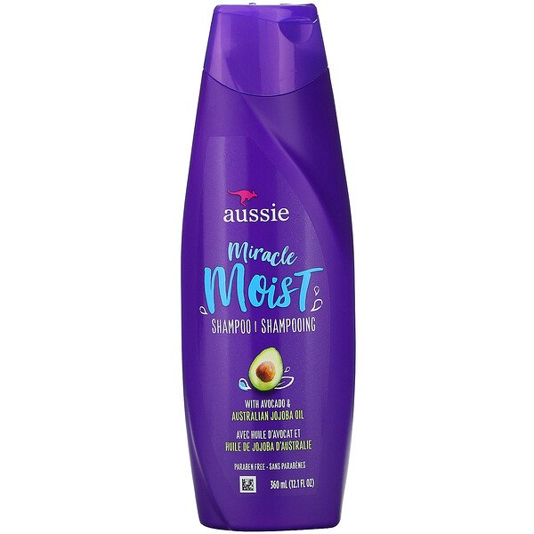 Comprar Aussie, Miracle Moist, Shampoo, Abacate e Óleo de Jojoba Australiano, 360 ml (12,1 fl oz)