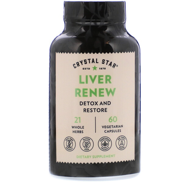Comprar Crystal Star, Liver Renew, 60 Vegetarian Capsules