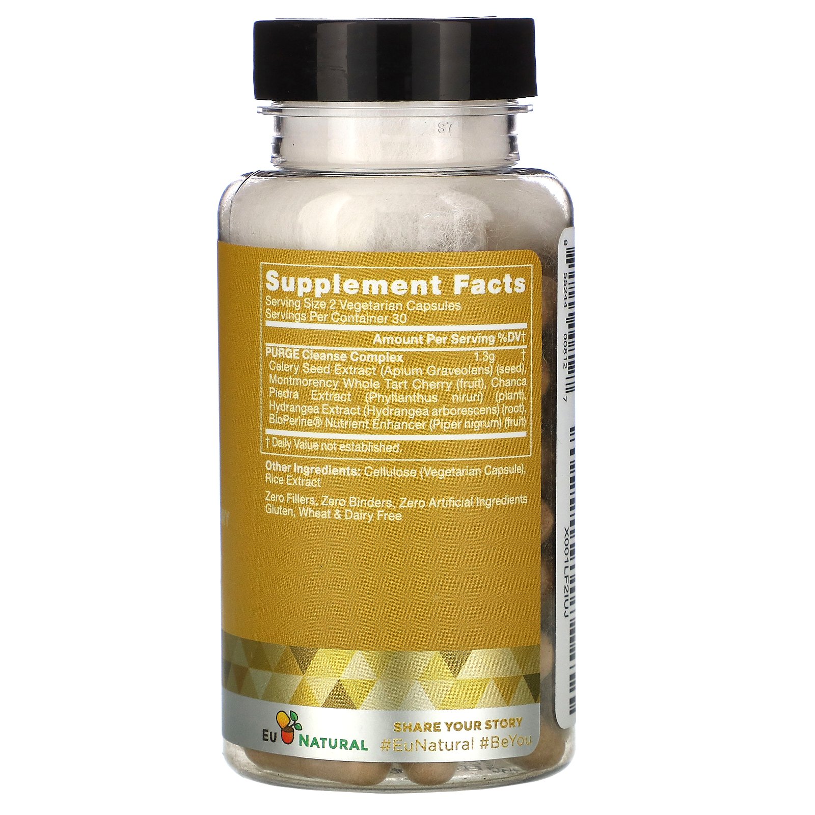 Comprar Eu Natural, PURGE!, Celery Seed & Tart Cherry, 60 Vegetarian Capsules - Imagem 2