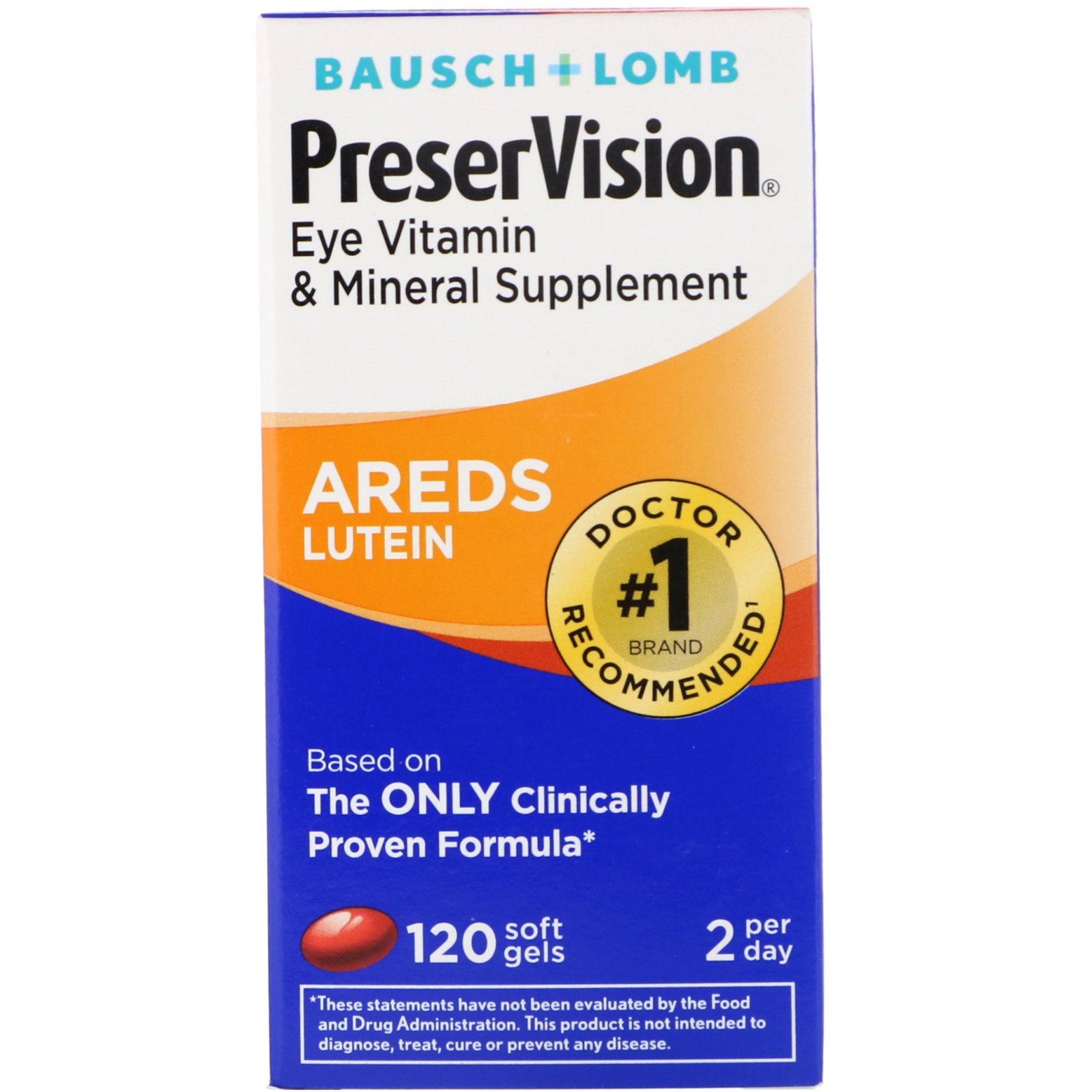 Comprar Bausch & Lomb, AREDS Lutein, 120 Cápsulas Softgel - Imagem 2