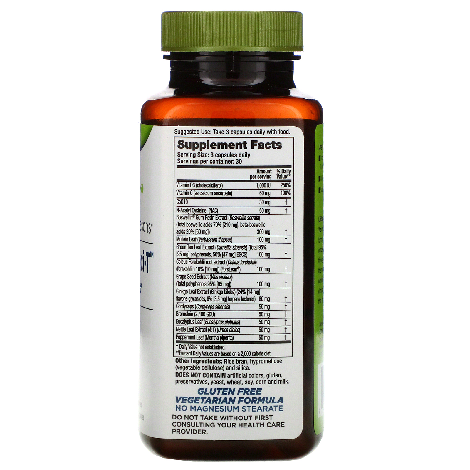 Comprar LifeSeasons, Lung Capaci-T, 90 Vegetarian Capsules - Imagem 2