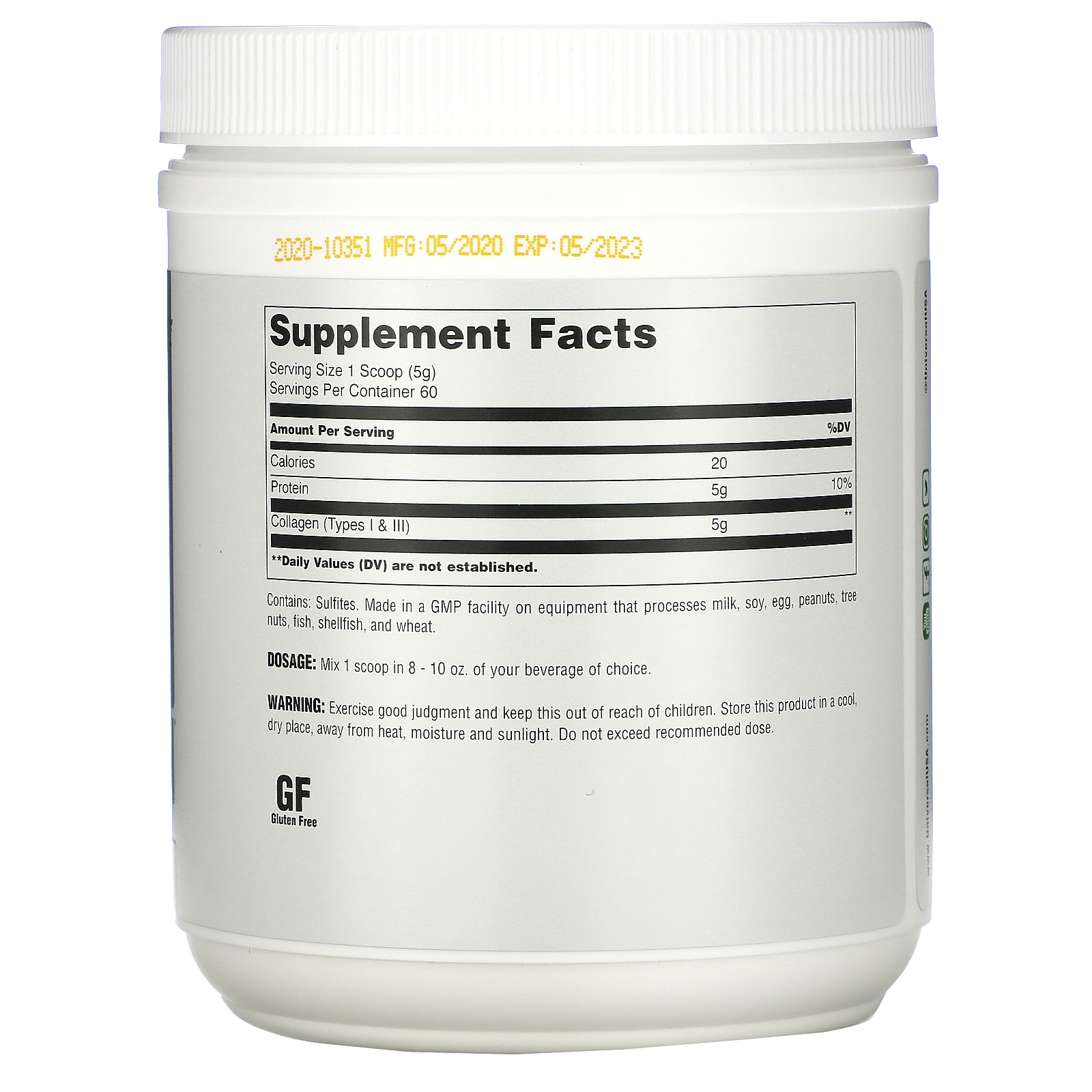 Comprar Universal Nutrition, Colágeno, Sem Sabor, 10,6 oz (300 g) - Imagem 2