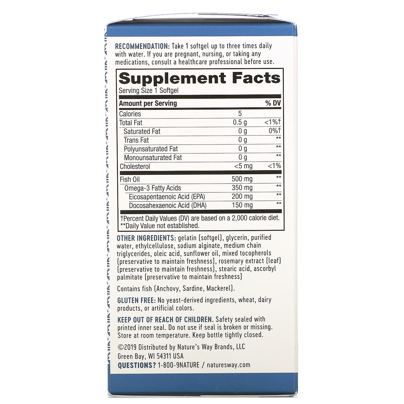 Comprar Nature's Way, Super Fisol, Fish Oil, 180 Softgels - Imagem 2