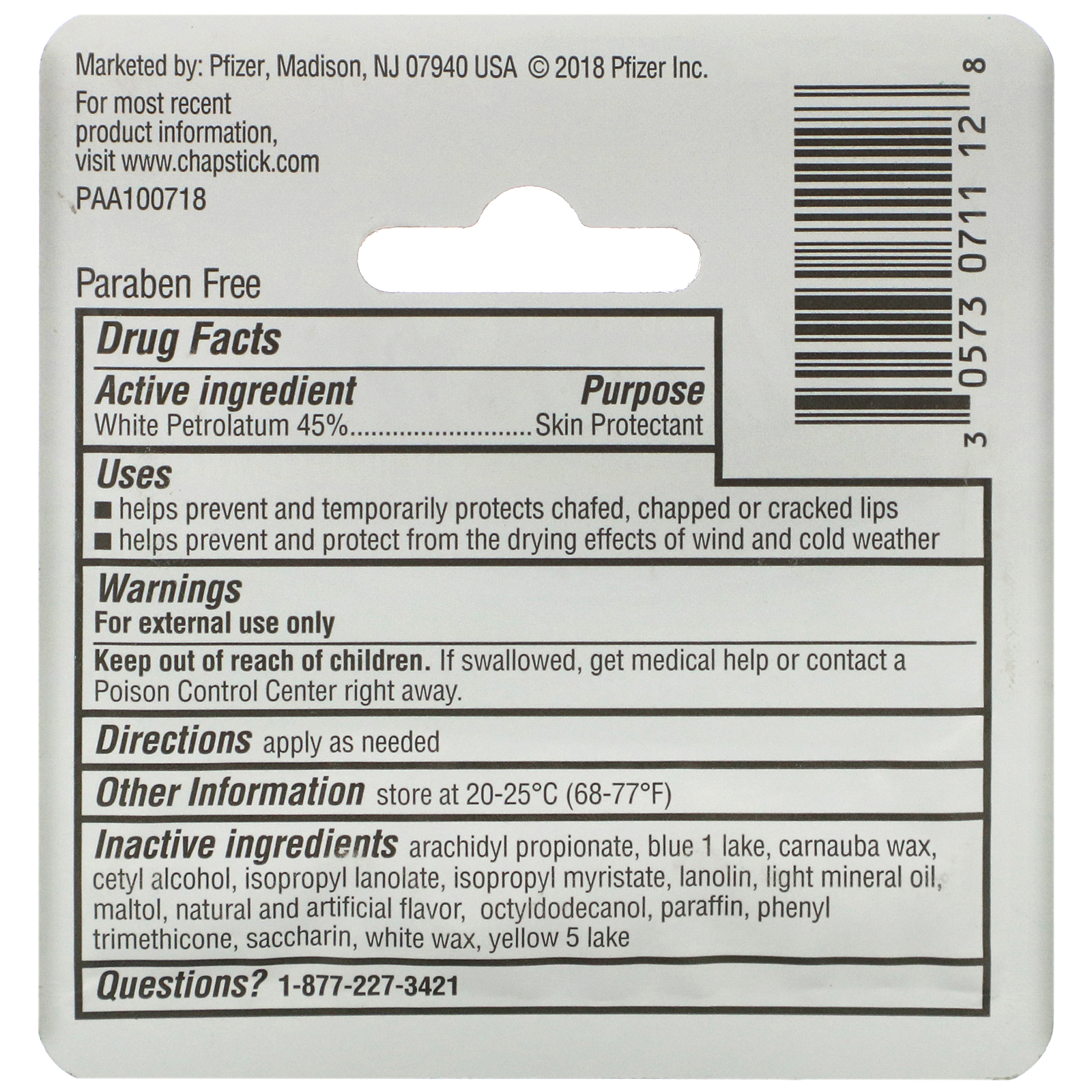 Comprar Chapstick, Protetor labial para proteção da pele, Classic Spearmint, 4 g - Imagem 3