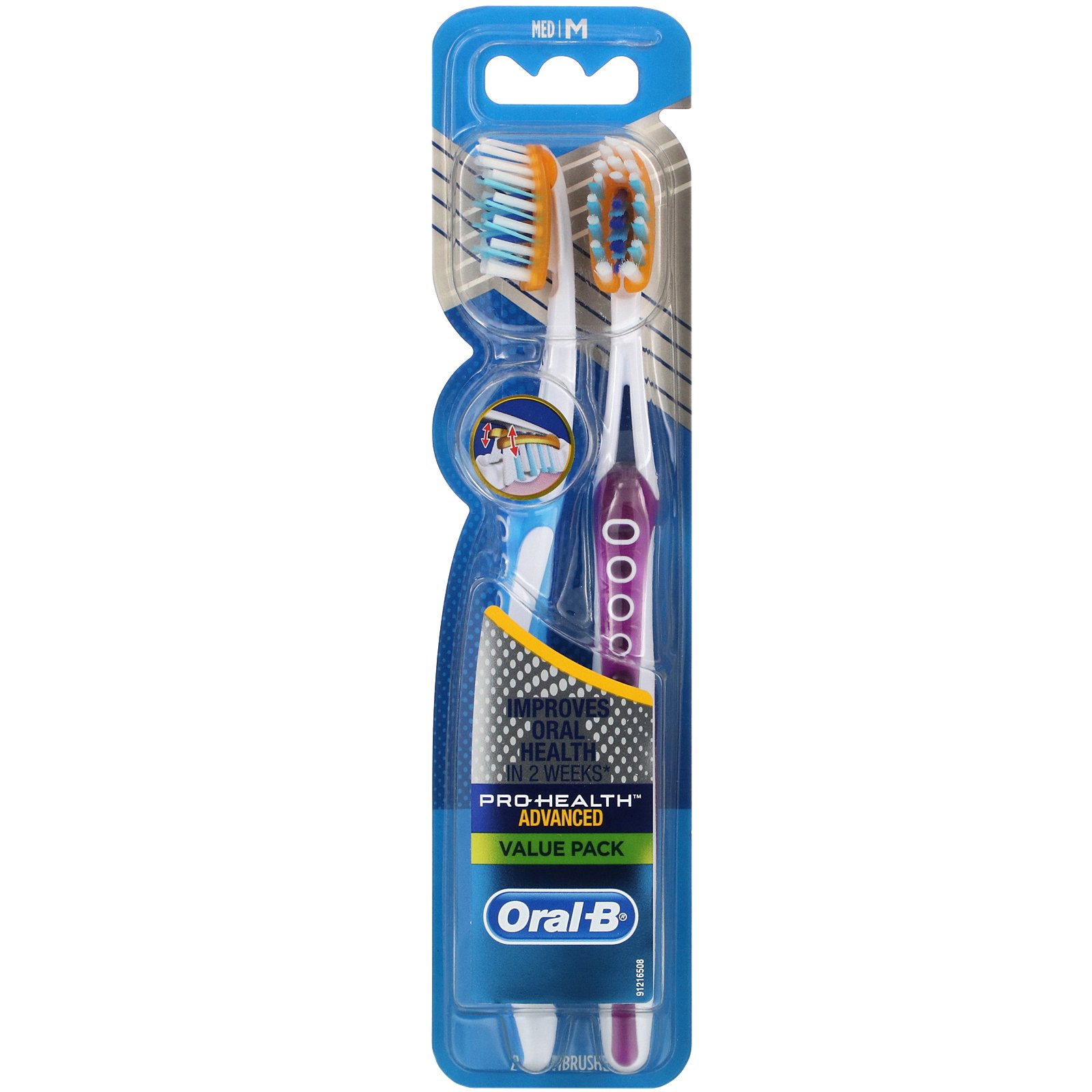 Comprar Oral-B, Pro-Health, Advanced Toothbrush, Medium, 2 Pack - Imagem 2