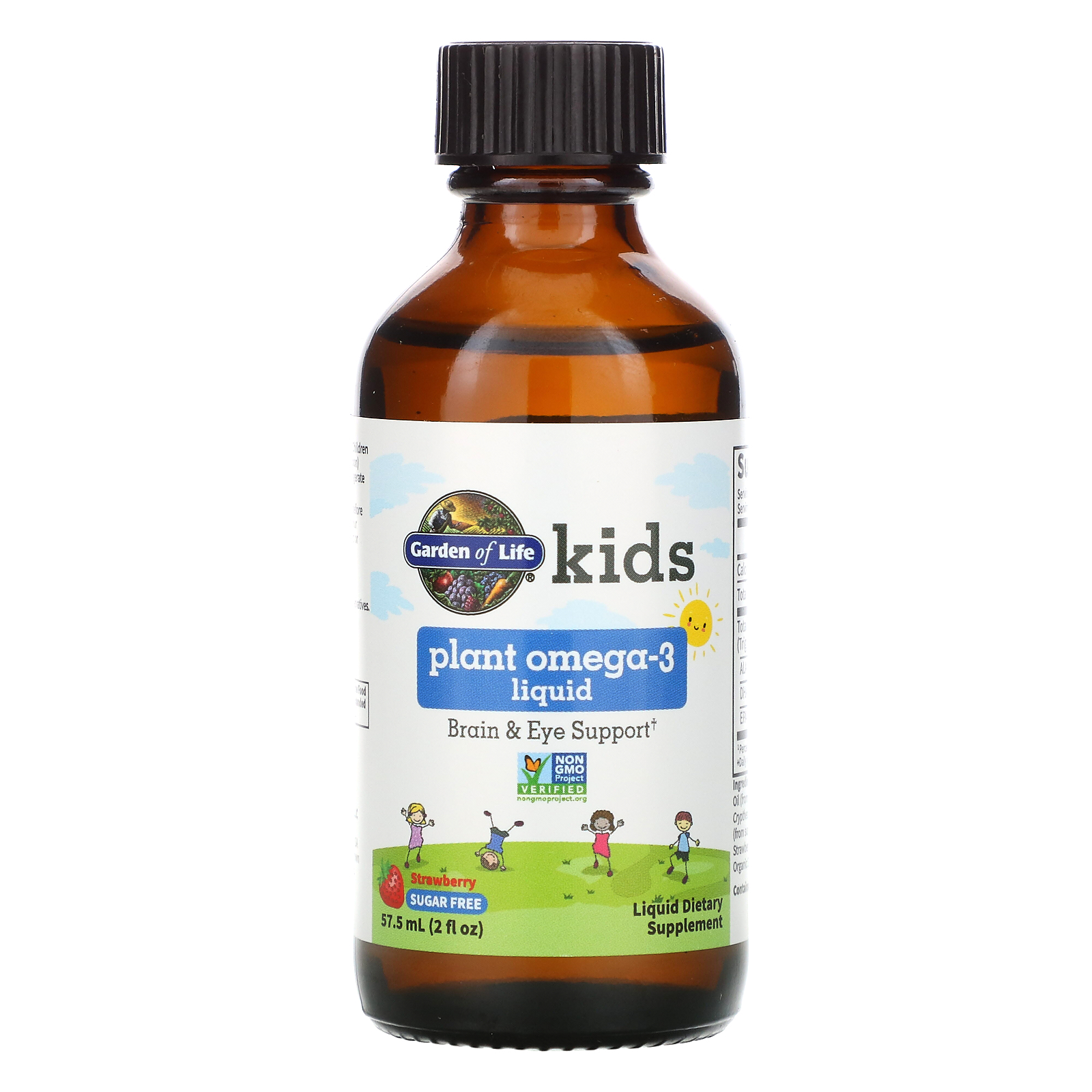 Comprar Garden of Life, Kids Plant Omega-3, Strawberry 2 fl oz (57.5 mL) Liquid - Imagem 3