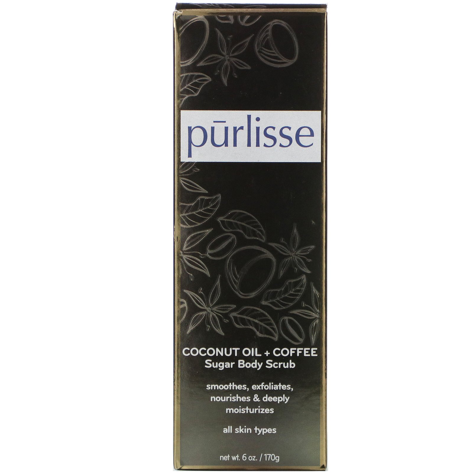 Comprar Purlisse, Coconut Oil + Coffee, Sugar Body Scrub, 6 oz (170 g) - Imagem 2