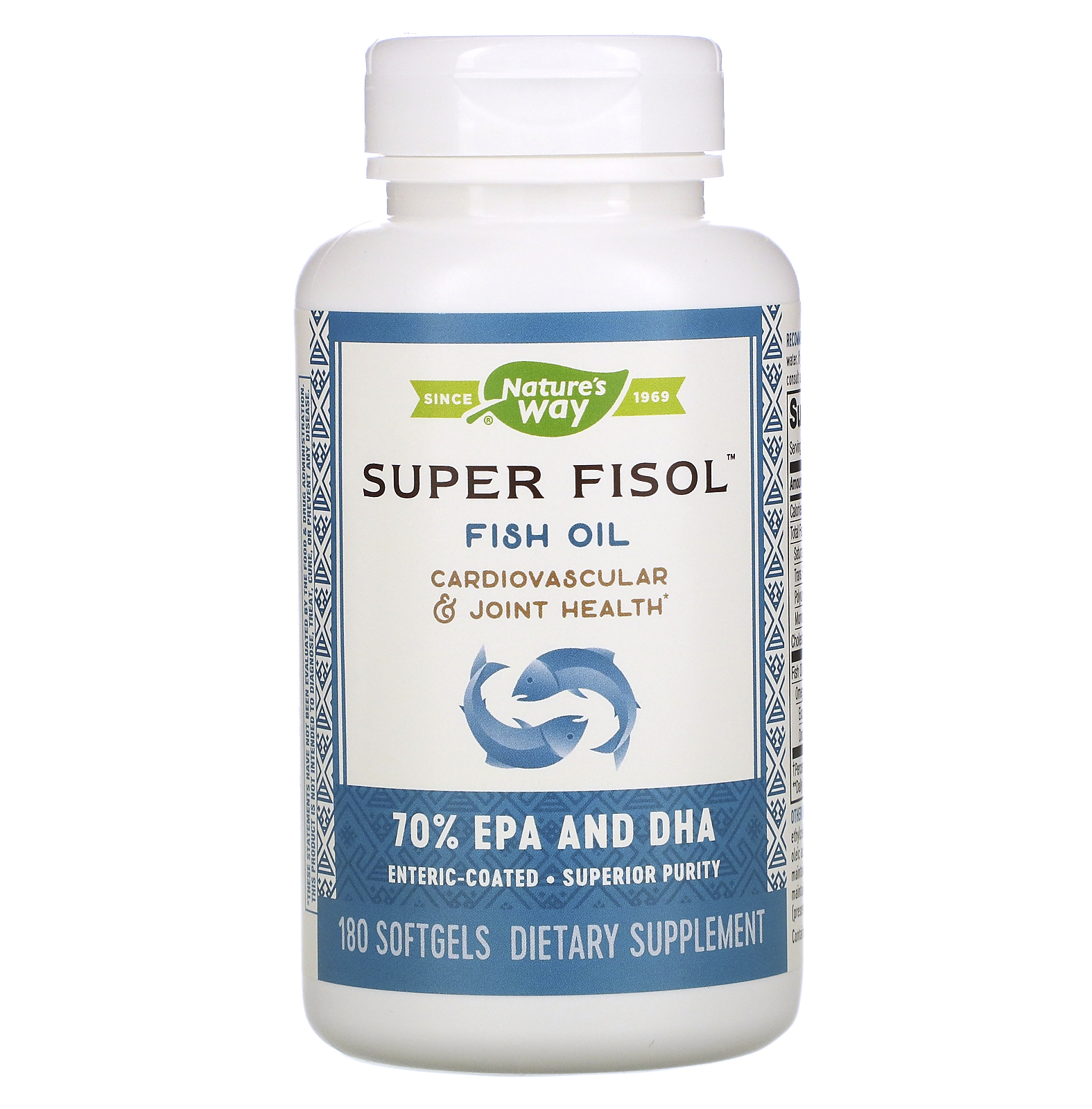 Comprar Nature's Way, Super Fisol, Fish Oil, 180 Softgels - Imagem 3