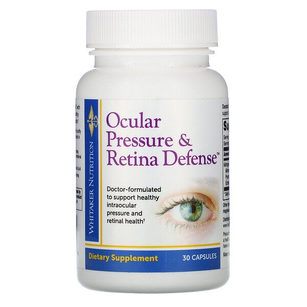 Comprar Dr. Whitaker, Ocular Pressure & Retina Defense, 30 Capsules