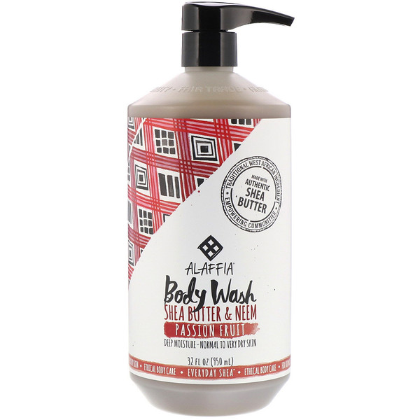 Comprar Alaffia, Lavagem Corporal Hidratante, Maracujá, 32 fl oz (950 ml)