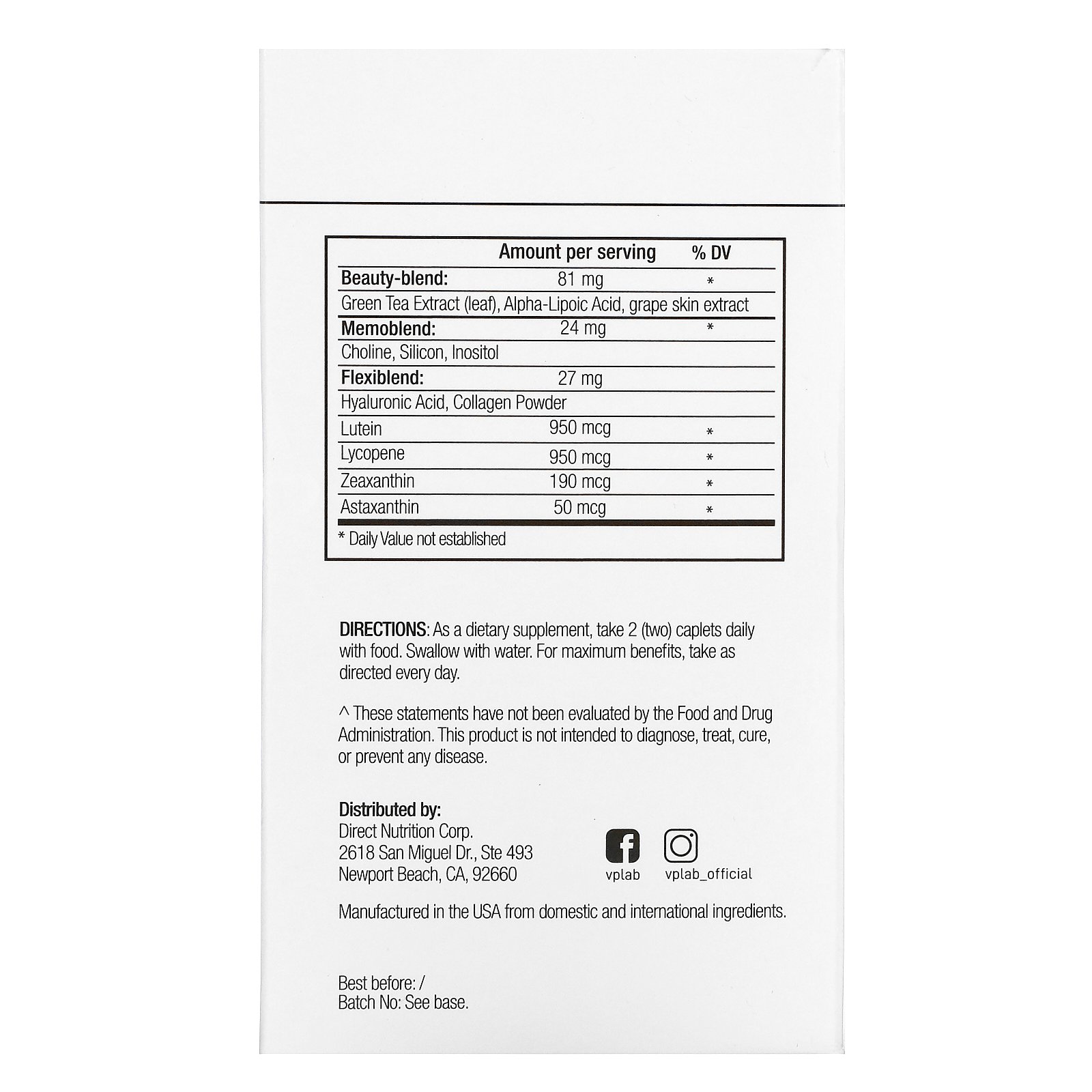 Comprar Vplab, Ultra Women’s Multivitamin Formula, 90 Caplets - Imagem 3