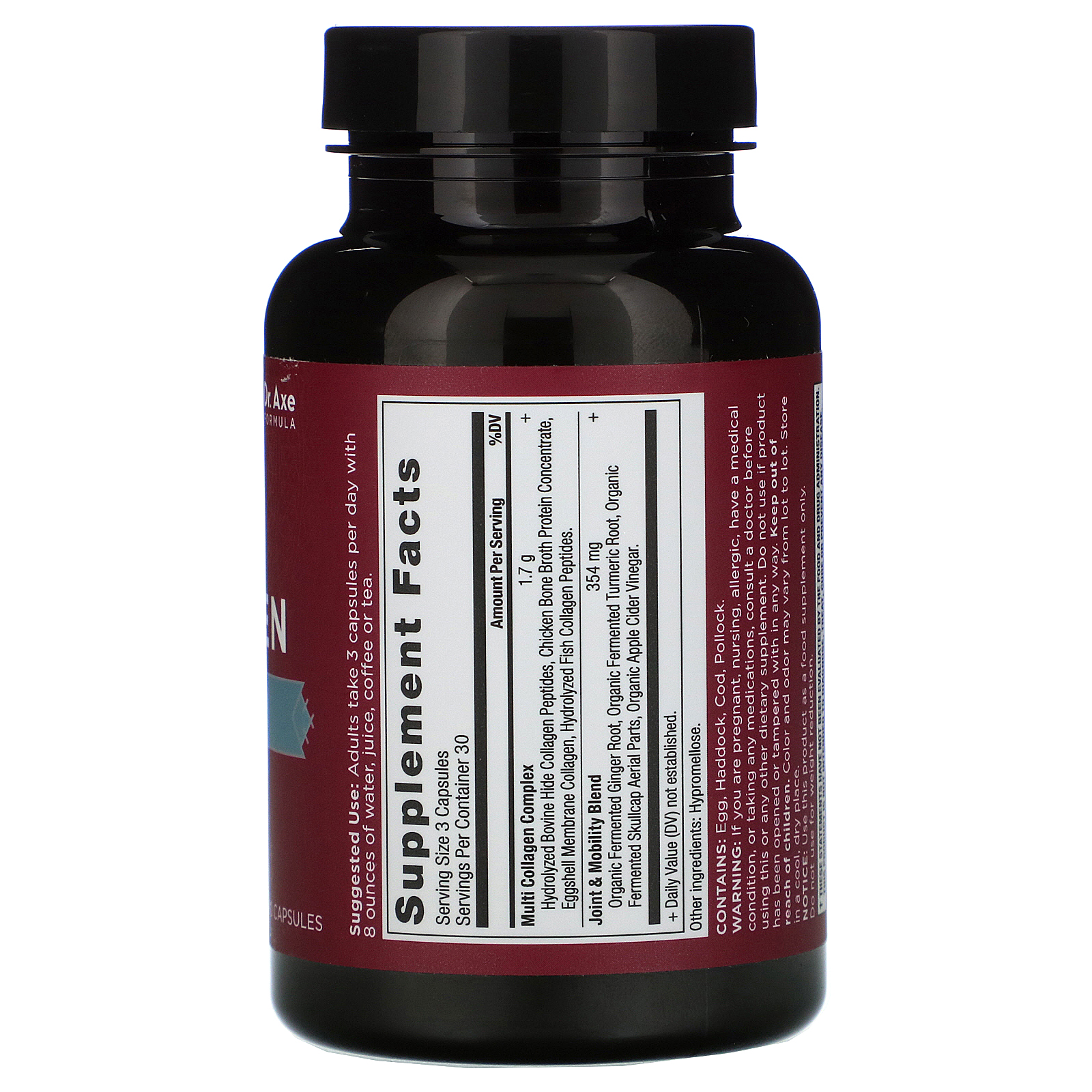 Comprar Dr. Axe / Ancient Nutrition, Multi Collagen, Joint + Mobility, 90 Capsules - Imagem 2