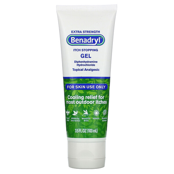 Comprar Benadryl, Extra Strength, Itch Stopping Gel, 3.5 fl oz (103 ml)