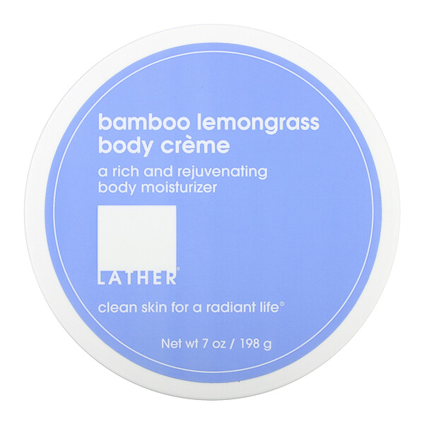 Comprar Lather, Bamboo Lemongrass Body Creme, 7 oz (198 g)