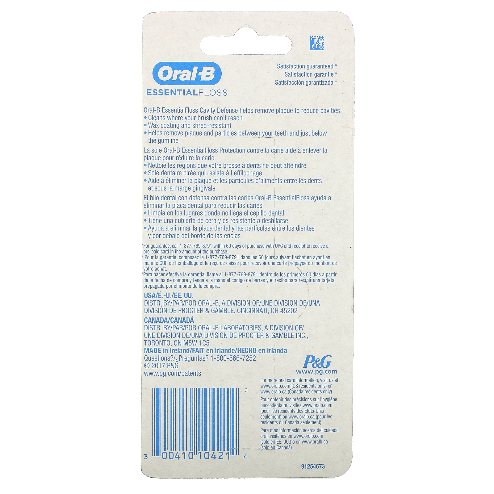 Comprar Oral-B, Essential Floss Value Pack, Mint, 2 Pack, 54.6 yd (50 m) Each - Imagem 3