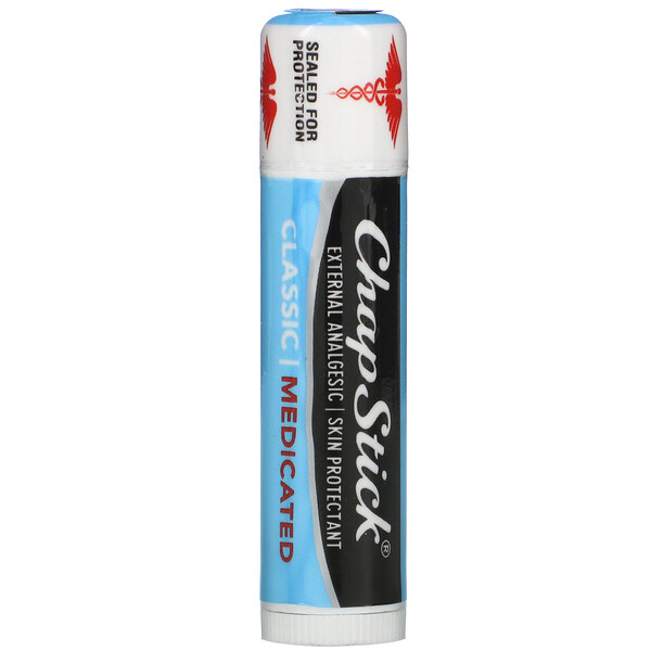 Comprar Chapstick, Protetor labial para proteção da pele, Classic Medicated, 4 g