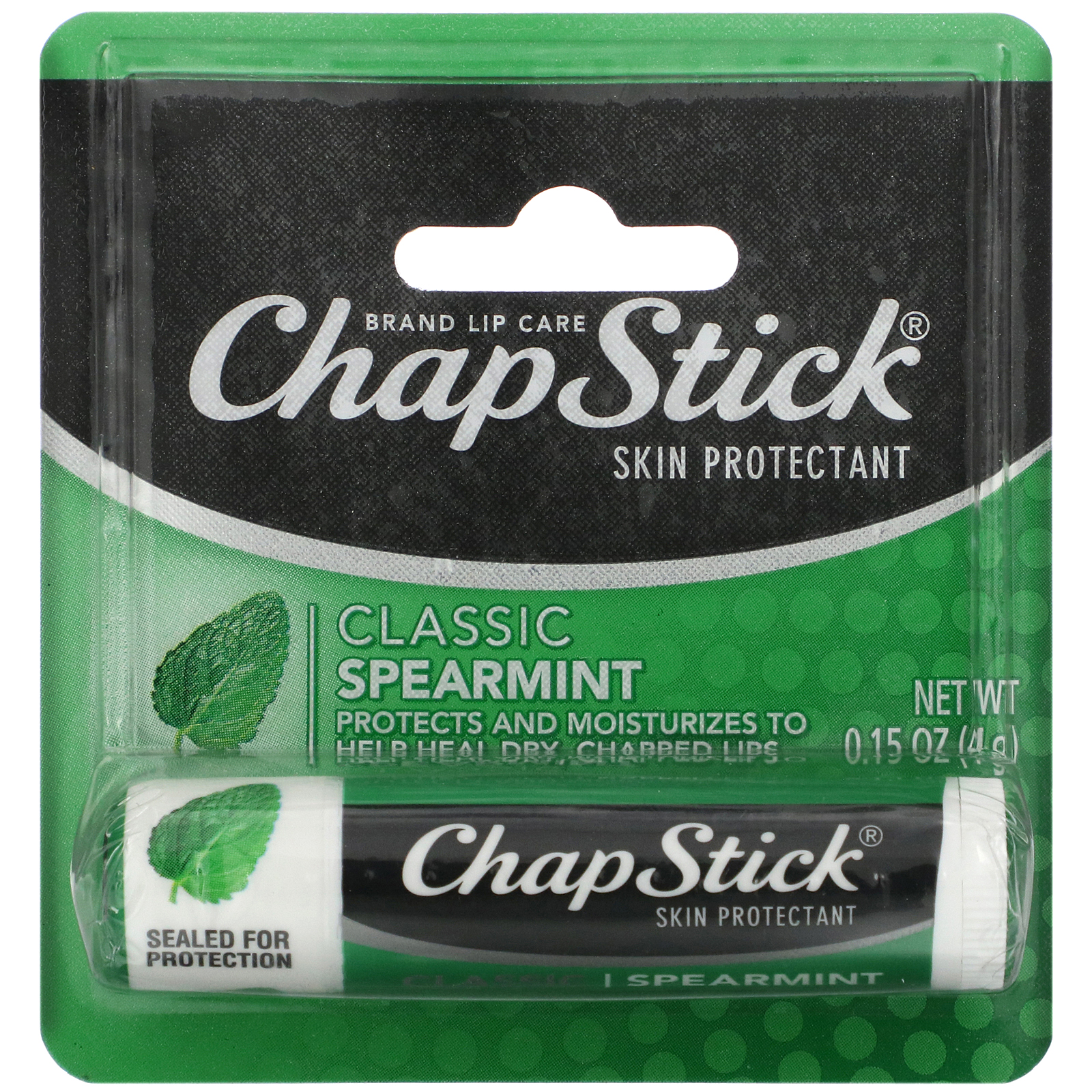 Comprar Chapstick, Protetor labial para proteção da pele, Classic Spearmint, 4 g - Imagem 2