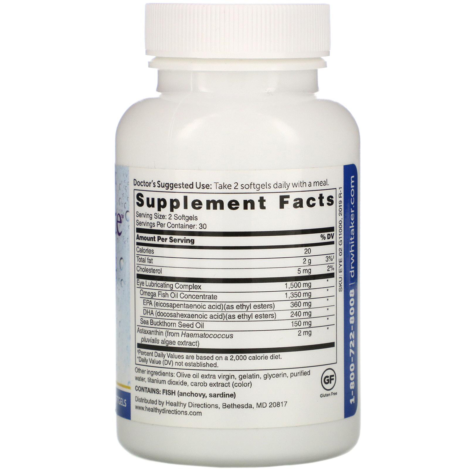 Comprar Dr. Whitaker, Eyedrate, 60 Softgels - Imagem 2