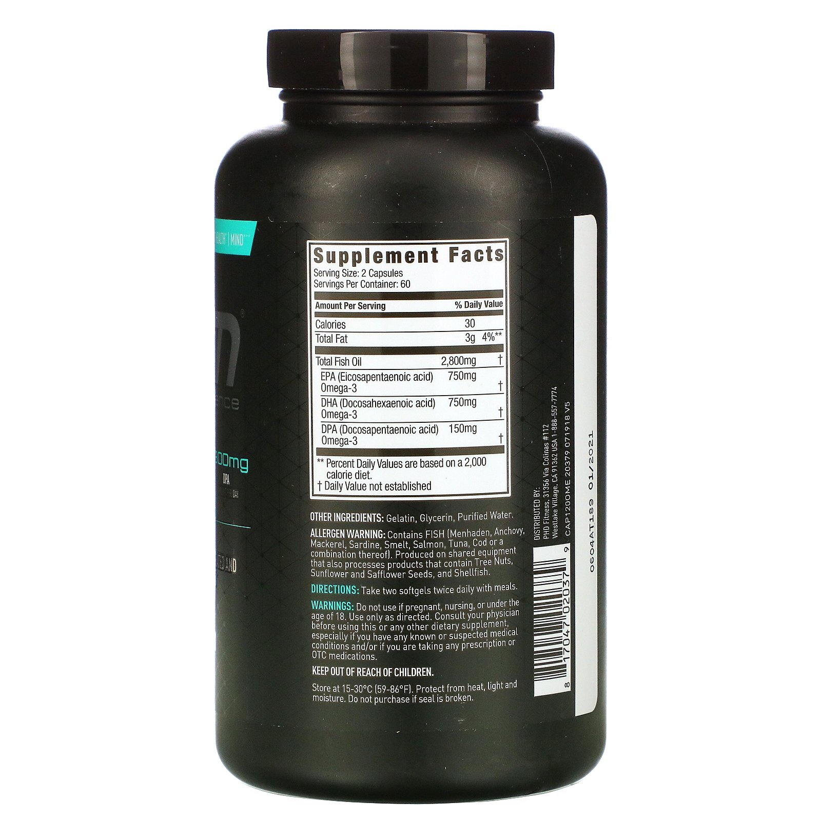 Comprar JYM Supplement Science, Omega-3, 120 Softgels - Imagem 2
