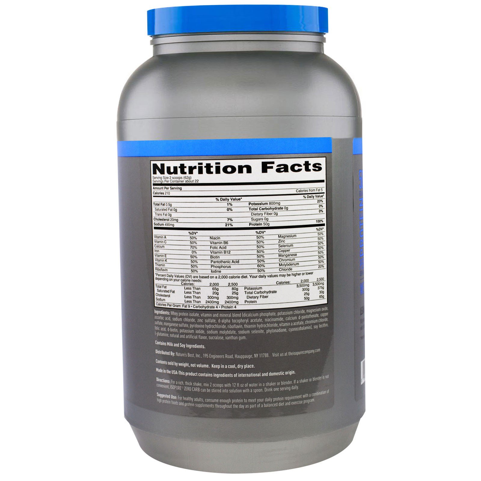 Comprar Isopure, Zero Carb, Proteína em Pó, Baunilha Cremosa, 1,36 kg (3 lbs) - Imagem 2