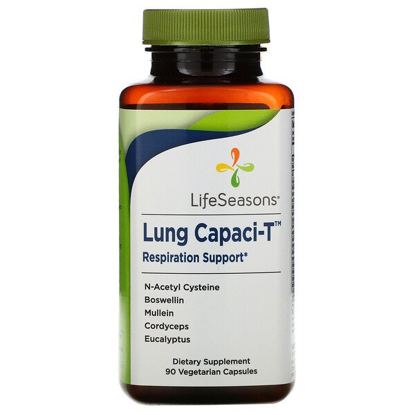 Comprar LifeSeasons, Lung Capaci-T, 90 Vegetarian Capsules