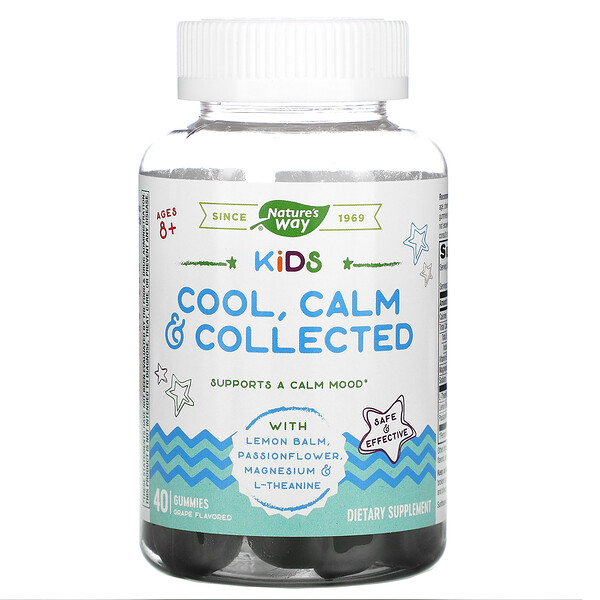 Comprar Nature's Way, Kids, Cool, Calm & Collected, Ages 8 +, Grape , 40 Gummies