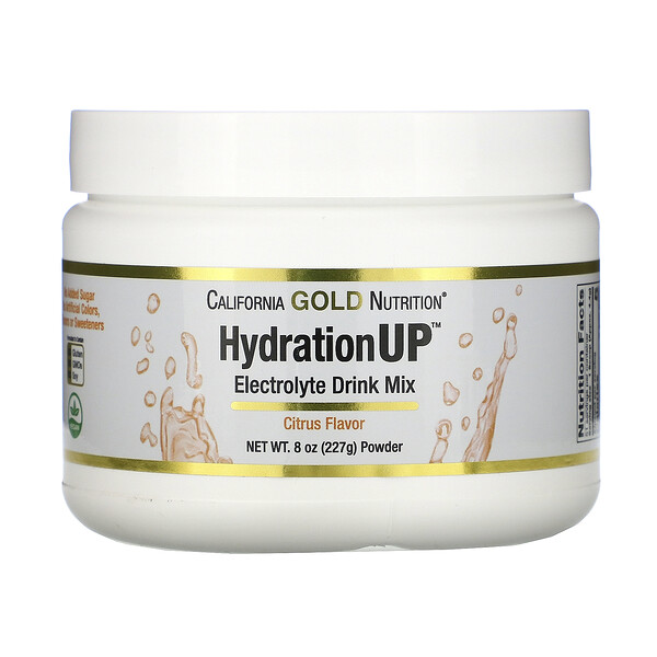 Comprar California Gold Nutrition, HydrationUP, Mistura em Pó para Bebida com Eletrólitos, Cítrico, 227 g (8 oz)